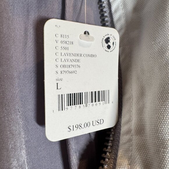 FP Movement by Free People We The Free Toni Pieced Lavender Jacket Size L NWT - Picture 8 of 8